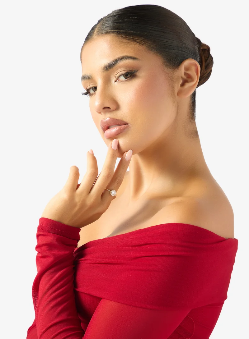 ELLA Rhinestone Diamonte Embellished Ring